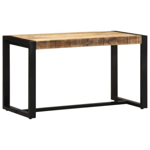 vidaXL Bank 80x35x45 cm Raues Massivholz Mango, Flurbank, Schuhbank, Flurbank Holz, Sitzbank, Flur Schuhbank, Flurbank Massivholz, Garderobenbank