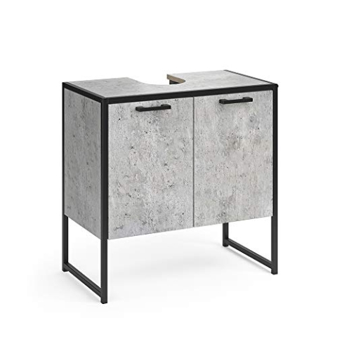 Vicco Waschbeckenunterschrank Fyrk, Beton, 60 x 60 cm