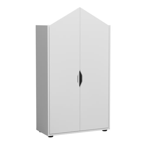 Vicco Kinderregal Estell, Spielzeugregal für Faltboxen, Weiß, 71 x 140.4 cm