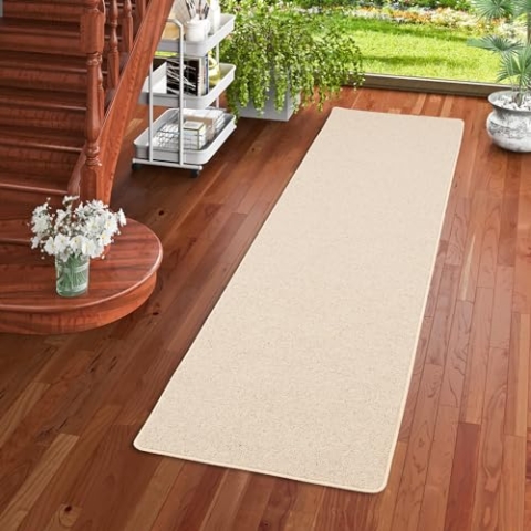 Snapstyle Natur Teppich Läufer Wolle Berber Beige in 9 Größen