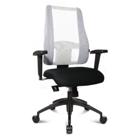 Topstar LT20BTW503 Bürostuhl Lady Sitness Deluxe inklusiv höhenverstellbare Armlehnen (schw./schw.-weiss)"