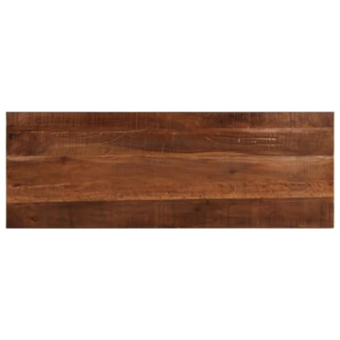 vidaXL Tischplatte, Holzplatte Rechteckig, Massivholzplatte für Tisch Esstisch Couchtisch, Ersatztischplatte, 140x50x2,5cm Altholz Massiv
