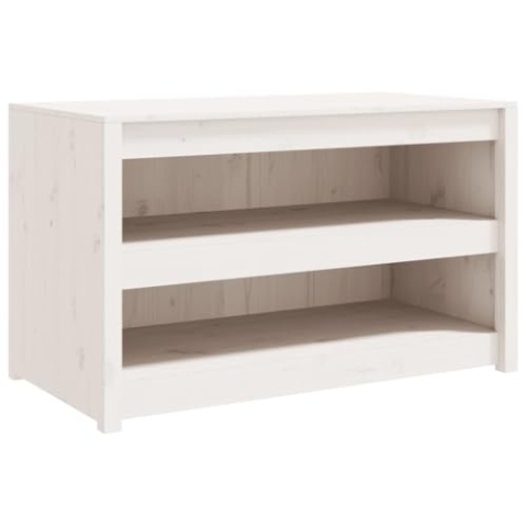 vidaXL Outdoor Küchenschrank, Gartenschrank mit viel Stauraum, Küchenzeile Unterschrank mit modularem Design, Außenküche Schrank Terrassenschrank, Weiß Massivholz Kiefer