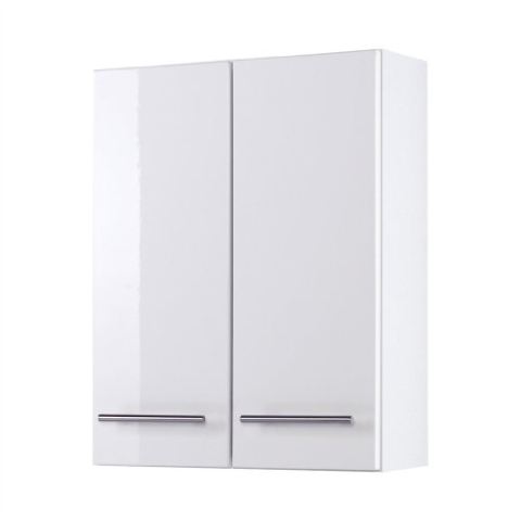 Held Möbel 018.2096 Parma Hängeschrank , 2 türig / 2 Einlegeböden / 50 x 64 x 20 cm, Hochglanz-weiß