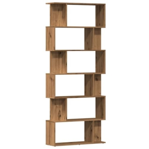vidaXL Bücherregal Artisan-Eiche 80x24x192 cm Holzwerkstoff, Büroschrank, Bücherregal, Regal, Büroregal, Bücherregale, Regale, Aktenregal