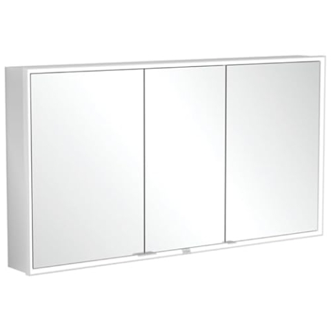 Villeroy & Boch My View Now, Spiegelschrank für Wandeinbau mit Beleuchtung, 1400x750x167,5 mm, mit EIN-/Ausschalter, Smart Home fähig, 3 Türen, A45814
