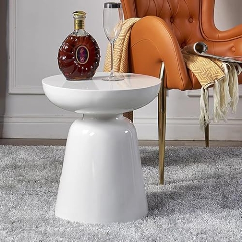 Fine Asianliving Keramik Hocker Weiß Handgefertigt - Galene D33xH46cm China Keramik Gartenhocker Porzellan Glasierte Keramik Stool Chinesische Hocker Drum Garden Stool
