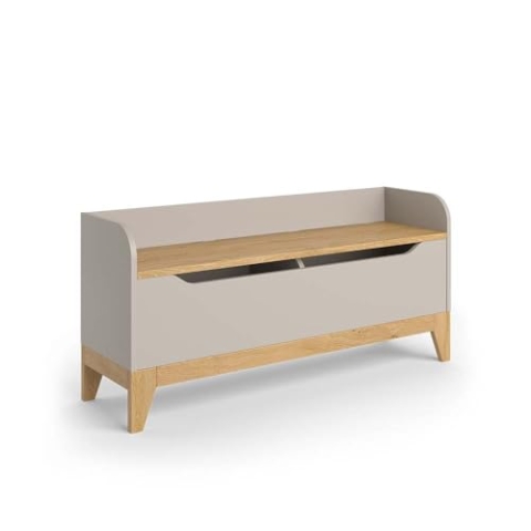 VitaliSpa Spielzeugtruhe Malia, Cashmere-Eiche, 107.2 x 50 cm mit Sitzbank
