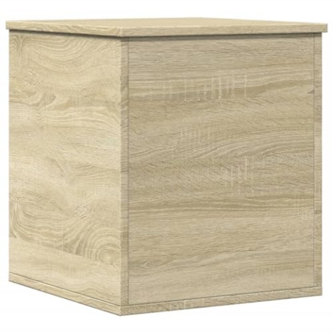 vidaXL Truhe, Spielzeugkiste mit Stauraum Deckel, Aufbewahrungsbox für Wohnzimmer, Auflagenbox Kissenbox Kiste, Sonoma-Eiche Holzwerkstoff