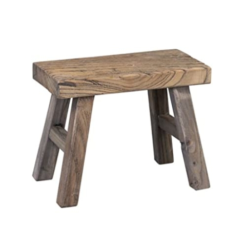 Mars & More - Hocker, Fußbank - Holz - Farbe: Natur - 25 x 12 x 20 cm