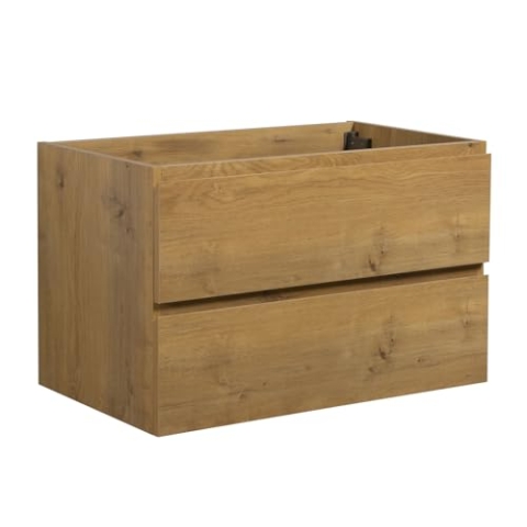 Waschbeckenunterschrank Angela 80cm - Eiche - Unterschrank Badmöbelset
