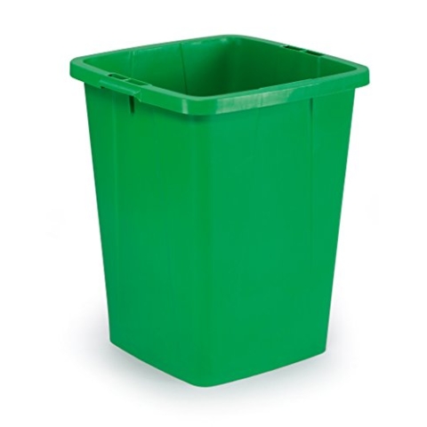 Durable Durabin Abfalleimer / Wertstofftonne 90 Liter, lebensmittelecht, mit Tragegriffen, grün, 1800474020