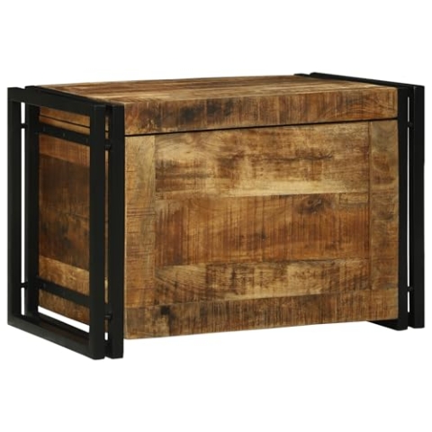vidaXL Aufbewahrungskiste 60x40x41 cm aus rauem Mango-Holz
