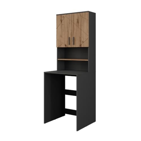 Vicco Waschmaschinenschrank Irma, Anthrazit, 68 x 88.5 cm 2 Teile