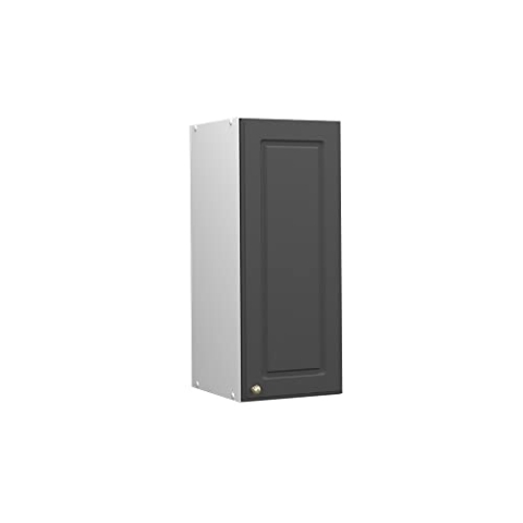 Vicco Hängeschrank Fame-Line, hängender Küchenschrank, Anthrazit-Gold/Weiß, 30 cm