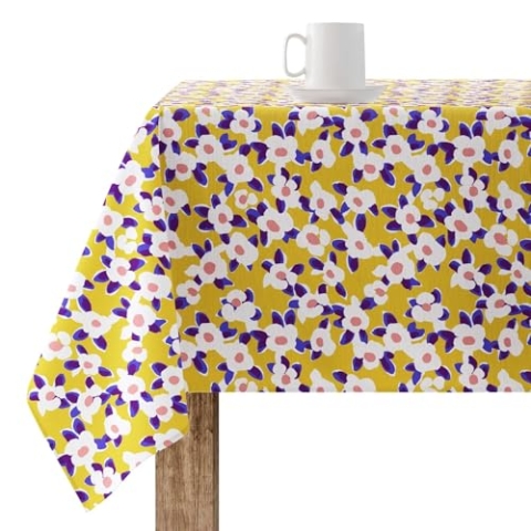 BELUM Tischdecke aus Wachstuch, schmutzabweisend, Harz, 250 x 140 cm, rechteckig, Resin, Wachstuchtischdecke in verschiedenen Größen, Tischdecke für Küche