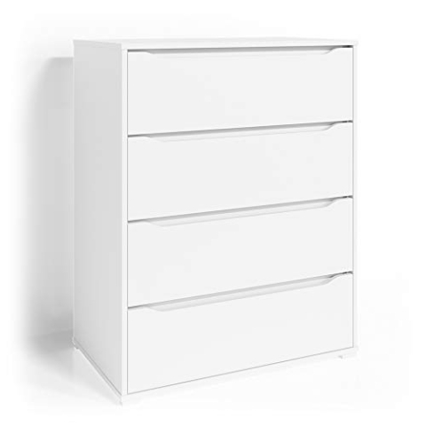 Vicco Kommode Ruben, Kommodenschrank, Weiß, 80 x 102 cm
