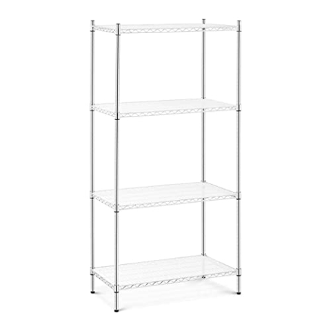 Royal Catering RCMR-1800P43 Metallregal mit Matten 90 x 45 x 180 cm Tragfähigkeit 1.000 kg Standregal Steckregal Schwerlastregal