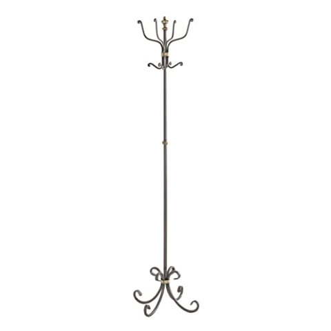 HAKU Möbel Garderobenständer anthrazit, Metall - Maße: H 180 cm x Ø 46 cm, Style: Art Deco
