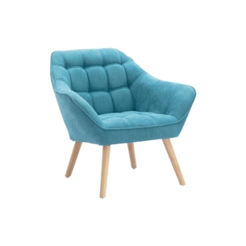 Vente-unique-Sessel - Stoff - Blau - Caserta