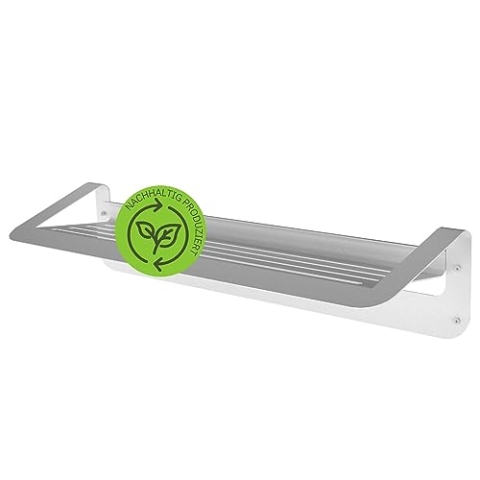 Gorillz Linea Schuhregal weiß - Schuhablage aus Metall - Schuhaufbewahrung Wandmontage - modernes Schuhregal für kleine Räume - Schuhregal für die Garderobe - platzsparende Schuh Aufbewahrung