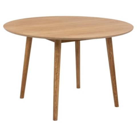 AC Design Furniture Pernille Runder Esstisch – Ø 120 cm, H 75 cm, Eichenfurnier, Skandinavisches Design