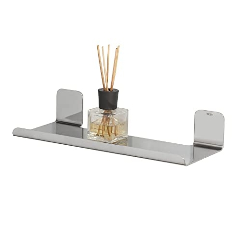 Tiger Colar Ablage zum Kleben, 30 cm, Edelstahl poliert, mit integrierter Klebefolie zur Montage ohne Bohren