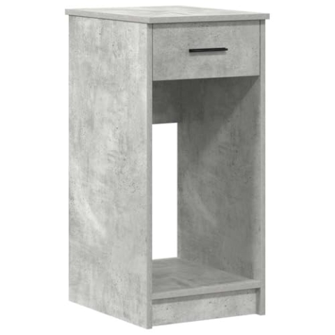vidaXL Computerschrank mit Schublade Betongrau 35x45x77 cm, PC-Schrank, CPU-Ständer, PC-Ständer, Büroschrank, CPU-Halter, Computer-Tower-Ständer