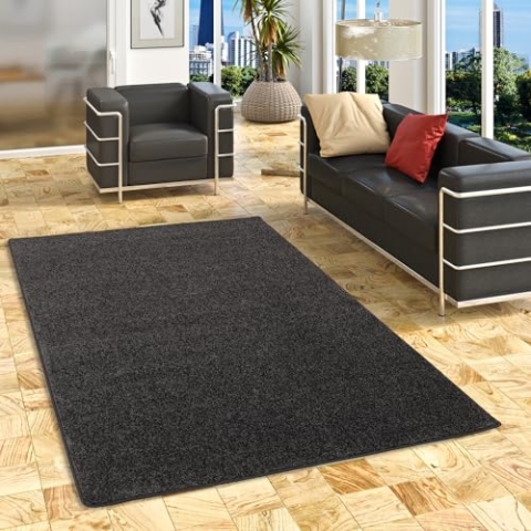 Snapstyle Hochflor Langflor Teppich Cottage Anthrazit in 24 Größen