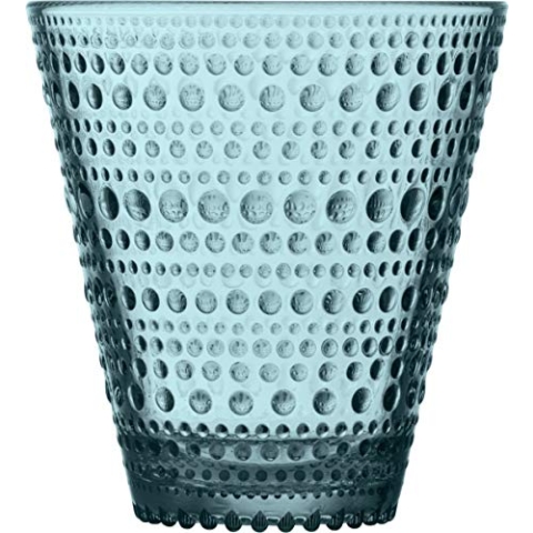 Iittala Kastehelmi Glas - 30cl - Zeeblau - 2 Stück