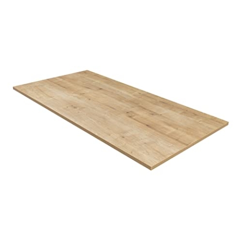 furni24 Tischplatte 140x70cm Schreibtischplatte–Perfekt für höhenverstellbare Schreibtische, Computertisch Gaming-Tisch, Mehrzwecktisch, Esstische und mehr –25mm stabile Tischplatte langlebig, Eiche