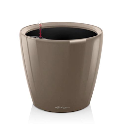 Lechuza Pflanztopf Classico LS 35 Taupe Hochglanz 16065