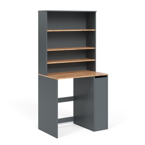 Vicco Waschmaschinenschrank Victor, Anthrazit/Goldkraft Eiche, 93.6 x 88.2 cm 2 Teile mit Schrank und Regal