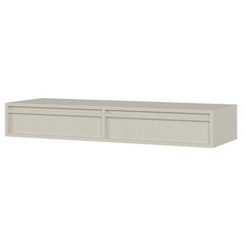 Selsey Schminktisch Makeup Tisch Frisiertisch Kosmetiktisch 110 cm Mit 2 Schubladen Hängend Sandbeige Evo