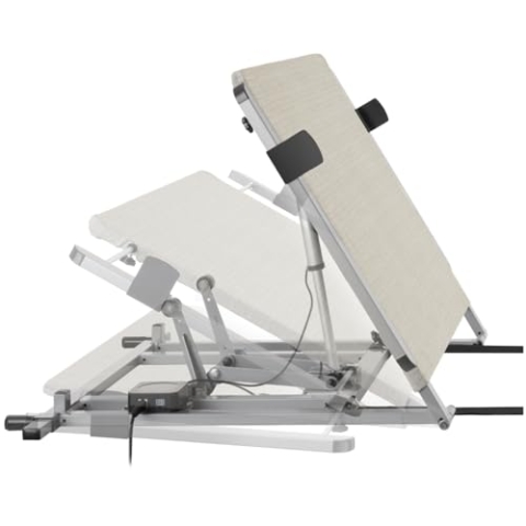 tectake® elektrisch verstellbare Rückenlehne 110x243x62cm, Lattenrost Funktionserweiterung, Variable Breite, elektrisches Bettgestell, universal passend für Matratzen, Gästebett, Jugendbett