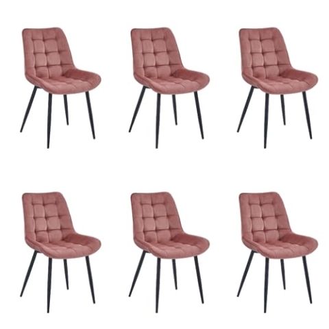 Colenis - Quadra Esszimmerstuhl - Set Van (6, Rose)