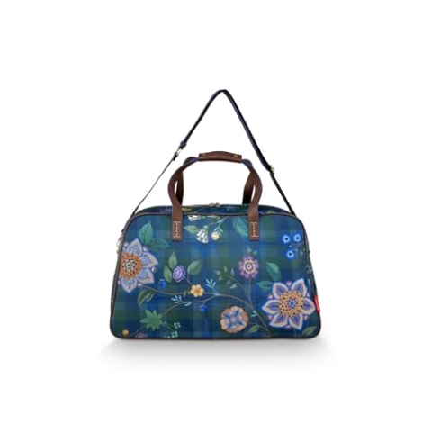 Pip Studio Tovy Weekend Bag Medium Flores Felices Dark Blue 57x22x37cm