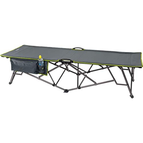 Berger Faltliege Siderno | Gartenliege wetterfest mit Organizer & kleinem Packmaß | Campingliege für Balkon, Terrasse & Outdoor | Robuste Sonnenliege klappbar, belastbar bis 150 kg