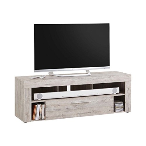 FMD Möbel, 271-001 Vibio 1 Lowboard, Spanplatte, Sandeiche, Maße 150.0 x 52.8 x 40.0 cm (BHT)