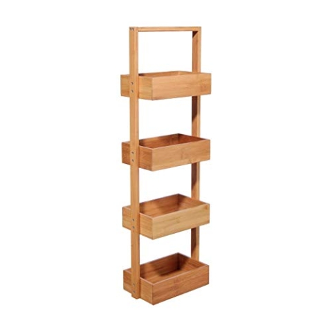 Bambou FIVE23-216716020 Bambus, Aufbewahrungsbox, 4 Körbe aus Holz, cm
