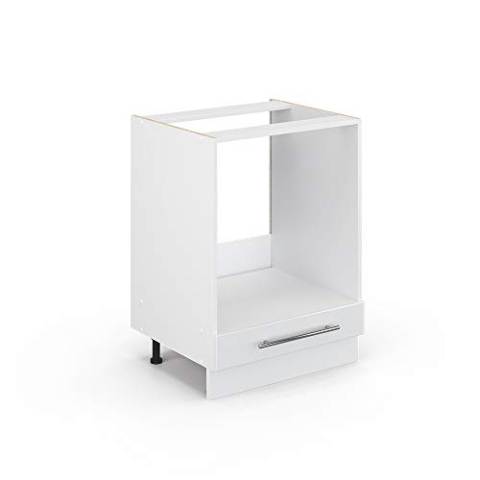 Vicco Herdumbauschrank Fame-Line, Weiß Hochglanz, 60 cm ohne Arbeitsplatte