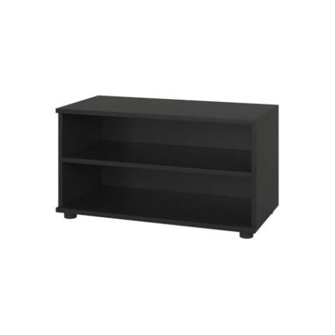 Vicco Wohnzimmerschrank Berno, Schwarz, 70.8 x 38.9 cm mit 2 Fächern