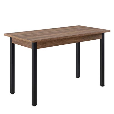 Esstisch 'Den HAAG' 120x60 cm Küchentisch Esszimmertisch MDF Stahl Walnuss/Schwarz