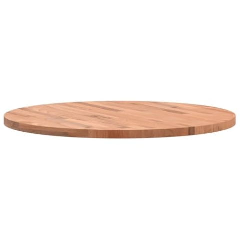 vidaXL Tischplatte, Holzplatte Holztischplatte Rund, Ersatzplatte Platte für Beistelltisch Bartisch, Massivholztischplatte Esstischplatte, Ø70x2,5 cm Massivholz Buche
