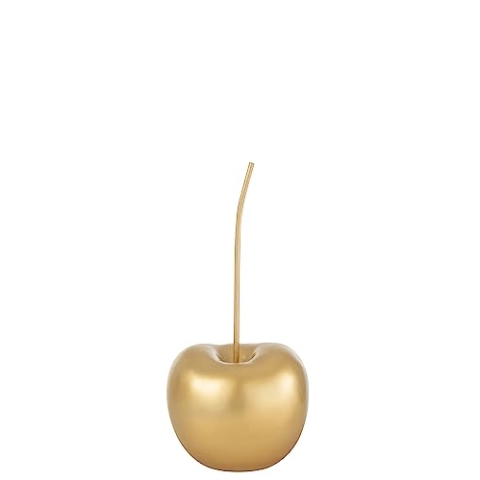 J-Line Dekoration Kirsche - Harz - Gold - klein