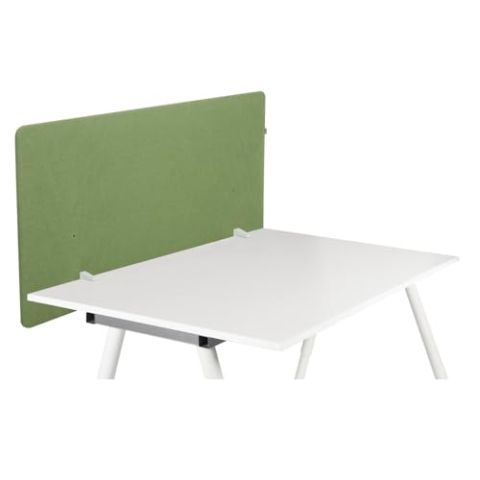 hjh OFFICE Akustik Tischtrennwand 62x120 cm FLEXMIUT D1 Schreibtisch Sichtschutz, Schalldämmender Schreibtischteiler, Grün