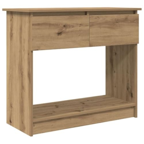 vidaXL Konsolentisch mit Schubladen Artisan-Eiche 85,5x38,5x74,5cm, Flurtisch, Dielentisch, Wohnzimmertisch, Beistelltisch, Flurständer