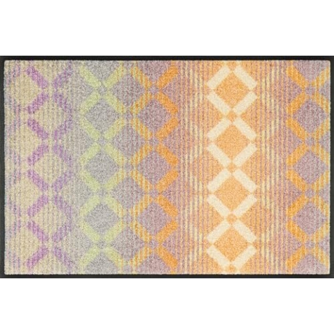 wash+dry Fußmatte, Diamond Melody 50x75cm, innen und außen, waschbar, bunt