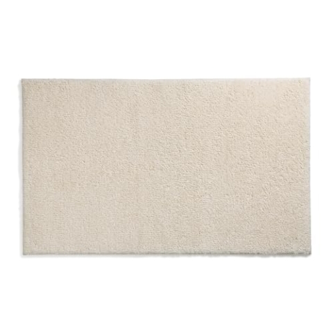 kela Badematte rutschfest 60 x 100 x 1,5 cm Maja, Badezimmerteppich beige, waschbar, recyceltes Polyester, Flauschiger Badvorleger