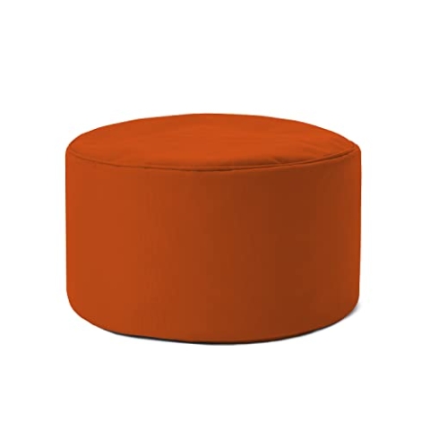 Lumaland Sitzsack Pouf (50 L) | Kompakter Sitzsack mit 3-in-1-Funktion: bequemer Hocker, praktisches Tischchen & stylischer Fußschemel für in- & Outdoor I Mit Flexibler EPS-Füllung | Ø 25 x 45 cm